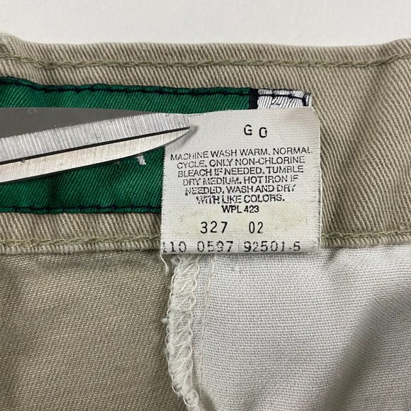 Vintage Levi's Silver Tab Chino Khaki Pants Mens 32 x 30 Measures 33 x 28.25 - Picture 7 of 13